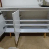 کنسول و آیینه ب عنوان میزاریشم استفادع میشع|بوفه، ویترین، کنسول|اهواز, کوی صنایع|دیوار