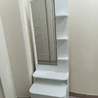 میز آرایش سفید گلاسه با چوب MDF