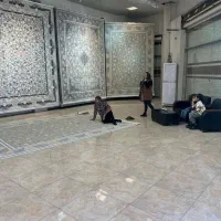 فرش اطمینان/700شانه کل افشان 9009 درجه یک|فرش|شیراز, لاله|دیوار
