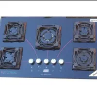 اجاق گاز صفحه ای شیشه ۵ شعله با نازلترین قیمت