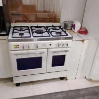 اجاق گاز فر دار و جوجه گردون سالم