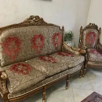فروش مبلمان استیل ۹ نفره به همراه میز نهارخوری|مبلمان خانگی و میز عسلی|رشت, شهریاران|دیوار
