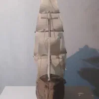 کشتی بادبانی دست ساز چوبی|مجسمه، تندیس، ماکت|تبریز, |دیوار