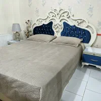 تخت خواب دو نفره با ۲ پاتختی بدون آیینه و کنسول|تخت و سرویس خواب|اندیشه, اندیشه فاز ۱|دیوار