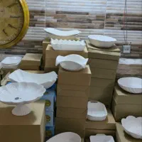 ظروف چینی سفید جعبه دار مخصوص شب یلدا|ظروف سرو و پذیرایی|کرمانشاه, |دیوار