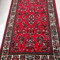 فرش دستباف پرده نیم رانروعسلی روفرشی