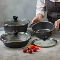 سرویس قابلمه ۶ پارچه تکنو