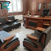 مبلمان دسته خلبانی کانتر آرفون صندلی صدفی چرخدار