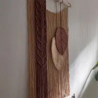 شلف ۴ طبقه مکرومه چوبی|کتابخانه، شلف، قفسه‌های دیواری|قم, زنبیل آباد|دیوار