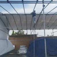 دوخت و نصب سایبان برزنت و کانتینری چرمی|کوهنوردی و کمپینگ|تهران, بهمن یار|دیوار