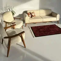 مبل دسته تک نفره چوب مینیمال