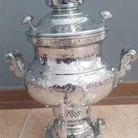 سماور گازی طوفان مدل گلابی ظرفیت 6 لیتر