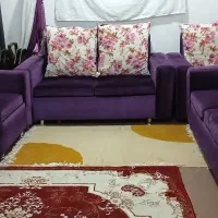 مبل هفت نفره درحد نوو میز تلویزیون عالی وخیلی تمیز|مبلمان خانگی و میز عسلی|ماکلوان, |دیوار