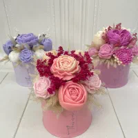 باکس فلزی گل شمع