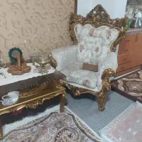 مبلمان استیل درحد نو 9نفره  فوری مازندران متل قو|مبلمان خانگی و میز عسلی|سلمان‌شهر, |دیوار