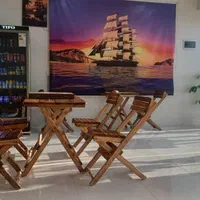 میز صندلی چوبی تاشو|میز و صندلی غذاخوری|بوشهر, |دیوار