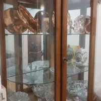 بوفه چوبی شیشه ای