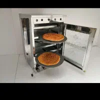 فروش تنور گازی با سقف ساج دار استیل و رنگ چکشی