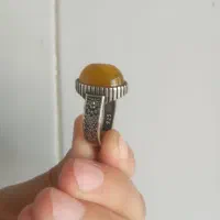 انگشتر. جنس روکش نقره