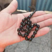 تسبیح کهنه نقره کوب