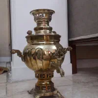 سماور برنجی و ذغالی