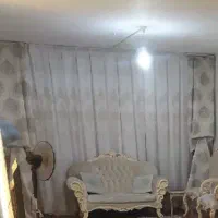 پرده فلت با دو عدد دستک