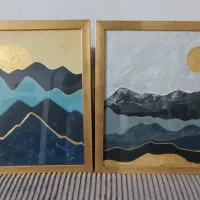 تابلو نقاشی با قاب شیشه‌ای