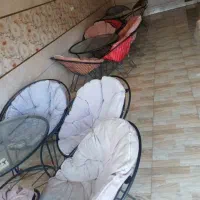میز و صندلی کافه و باغ