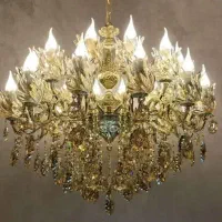 لوستر  تمام برنجی ( فروش ویژه لوستر  به قیمت عمده)|لوستر و چراغ آویز|قم, شهرک قدس|دیوار