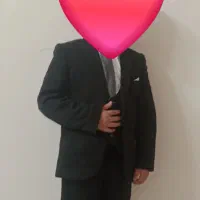 ست کت و شلوار و پیراهن سفید با جلیقه و کراوات
