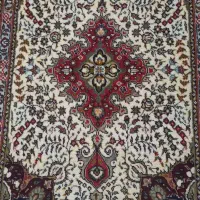 فرش دستبافت زرنیم رج ۳۵ کرمان قلم ۱ × ۱/۵