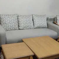 مبلمان راحتی 8نفره و جلو مبلی وعسلی