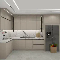 شاگرد در زمینه کابینت کاری