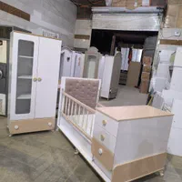 سیسمونی سرویس کمد نوزادباتخت دوکاره آسانسوری لمسه