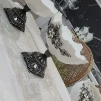 سرویس پذیرایی چینی با پایه سیلور کیک خوری