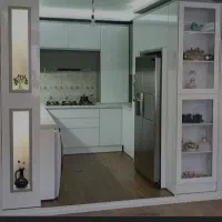 کابینت فلز کابینت فلز درب چوبی دستگیر مخفی اقساطی