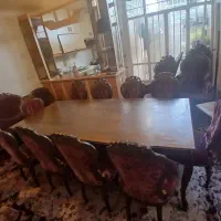 میزه ناهار خوری ده نفره بهمرا مبله هفت نفره|مبلمان خانگی و میز عسلی|اصفهان, همت‌آباد|دیوار