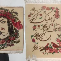 تابلو فرش دستبافت.  تبریز.   چله نخ ۵۰رج