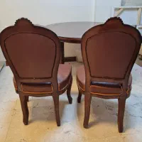 دو عدد صندلی چچوبی رویه چرم