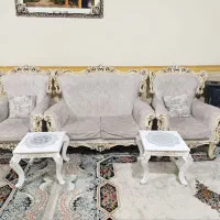 مبل ۷نفره سلطنتی همراه جلومبلی و دو عدد عسلی