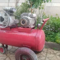 کمپرسور باد مخزن بزرگ  کلاچ دار سالم