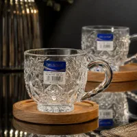استکان دسته دار طرح بابونه برند DELSOGA