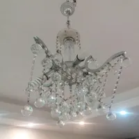 لوستر کریستالی  ۴شاخه ۸ لامپ کم مصرف میخوره