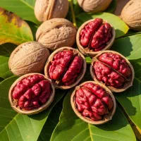 گردو تو سرخ و خرمالو شکلاتی