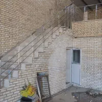 نصب نرده راه پله استیل در شیروان فاروج زیارت.خانلق|مصالح و تجهیزات ساختمان|شیروان (خراسان), |دیوار