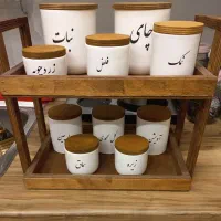بانکه سرامیکی و استند چوبی|ظروف سرو و پذیرایی|تهران, یافت آباد جنوبی|دیوار