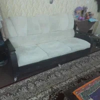 یک دست مبل ۷ نفره با میز وسط و عسلی|مبلمان خانگی و میز عسلی|اراک, |دیوار