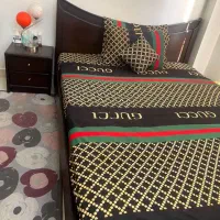 تختخواب دونفره با دراور و آینه