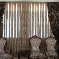 پرده سالن|پرده، رانر، رومیزی|قم, شاه ابراهیم|دیوار