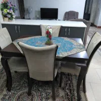 مبل ۷ نفره +میز ناهار خوری،تمام چوب راش
